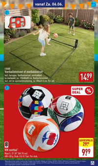 CRANE Voetbaltennisnet of voetbaldoelset aanbieding bij Aldi – geldig van 01.06.2026 t/m 07.06.2026