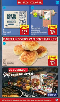 Paté met bos-champignons, peperpaté of vegan paté aanbieding bij Aldi – geldig van 01.06.2026 t/m 07.06.2026