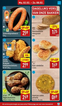 Scharrelkiprookworst aanbieding bij Aldi – geldig van 02.02.2026 t/m 08.02.2026