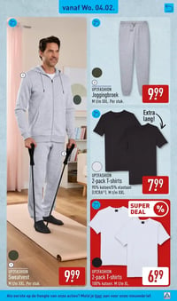 2-pack T-shirts aanbieding bij Aldi – geldig van 02.02.2026 t/m 08.02.2026