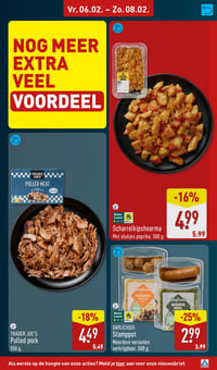 TRADER JOE'S Pulled pork aanbieding bij Aldi – geldig van 02.02.2026 t/m 08.02.2026