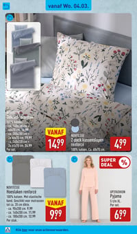 Hoeslaken renforcé aanbieding bij Aldi – geldig van 02.03.2026 t/m 08.03.2026