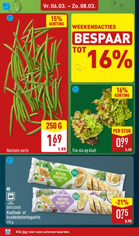 DAYLICIOUS Knoflook- of kruidenboterbaguette aanbieding bij Aldi – geldig van 02.03.2026 t/m 08.03.2026