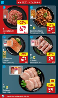 GOLDEN SEAFOOD Zalmfilets aanbieding bij Aldi – geldig van 02.03.2026 t/m 08.03.2026