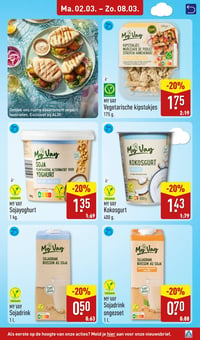 Vegetarische kipstukjes aanbieding bij Aldi – geldig van 02.03.2026 t/m 08.03.2026