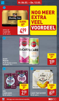 HERO 4-pack cassis aanbieding bij Aldi – geldig van 02.03.2026 t/m 08.03.2026