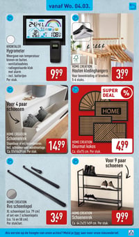 HOME CREATION Houten kledinghangers aanbieding bij Aldi – geldig van 02.03.2026 t/m 08.03.2026