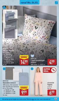Pyjama aanbieding bij Aldi – geldig van 04.03.2026 t/m 08.03.2026
