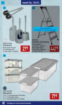 WORKZONE Aluminium huishoudtrap aanbieding bij Aldi – geldig van 05.01.2025 t/m 11.01.2026