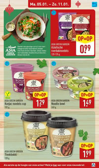 ASIA GREEN GARDEN Noodle bowl aanbieding bij Aldi – geldig van 05.01.2025 t/m 11.01.2026