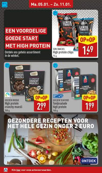 SUN SNACKS High protein chips aanbieding bij Aldi – geldig van 05.01.2025 t/m 11.01.2026