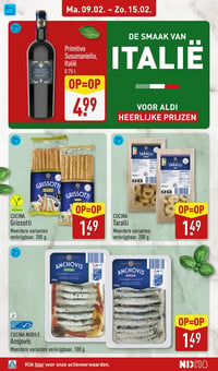 CUCINA Grissotti aanbieding bij Aldi – geldig van 09.02.2026 t/m 15.02.2026