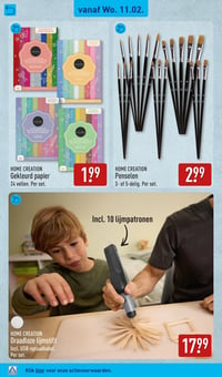 HOME CREATION Draadloze lijmstift aanbieding bij Aldi – geldig van 09.02.2026 t/m 15.02.2026