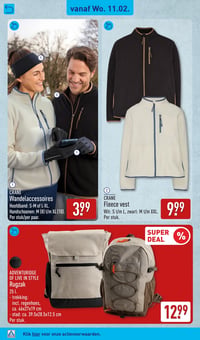 Fleece vest aanbieding bij Aldi – geldig van 09.02.2026 t/m 15.02.2026
