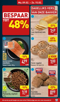 Vezelrijke volkorenbollen aanbieding bij Aldi – geldig van 09.02.2026 t/m 15.02.2026