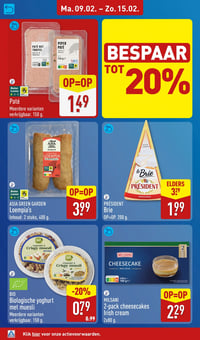 2-pack cheesecakes Irish cream aanbieding bij Aldi – geldig van 09.02.2026 t/m 15.02.2026
