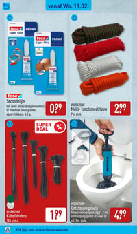 Multi- functioneel touw aanbieding bij Aldi – geldig van 09.02.2026 t/m 15.02.2026