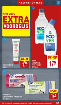 ECOVER Afwasmiddel of wc-reiniger aanbieding bij Aldi – geldig van 09.02.2026 t/m 15.02.2026