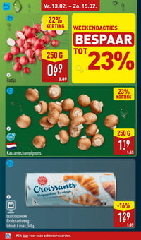 Croissantdeeg aanbieding bij Aldi – geldig van 13.02.2026 t/m 15.02.2026