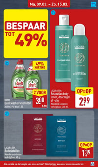 LACURA SPA Relaxation body-lotion, douchegel of -olie aanbieding bij Aldi – geldig van 09.03.2026 t/m 15.03.2026