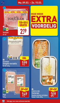 Gevogelte mortadella aanbieding bij Aldi – geldig van 09.03.2026 t/m 15.03.2026