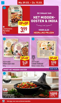 TASTY PLANET Indian style saus aanbieding bij Aldi – geldig van 09.03.2026 t/m 15.03.2026