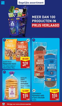 Rijstwafels melk- of pure chocolate aanbieding bij Aldi – geldig van 09.03.2026 t/m 15.03.2026