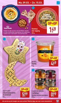 Hummus met topping aanbieding bij Aldi – geldig van 09.03.2026 t/m 15.03.2026