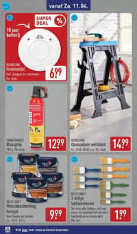 WORKZONE Opvouwbare werkbank aanbieding bij Aldi – geldig van 10.04.2026 t/m 12.04.2026