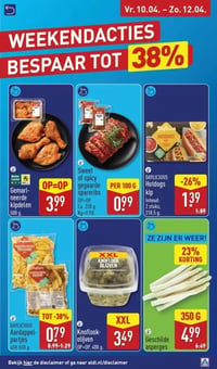 Geschilde asperges 350 G aanbieding bij Aldi – geldig van 10.04.2026 t/m 12.04.2026