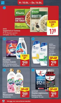 Knorr Spaghetteria of risotteria aanbieding bij Aldi – geldig van 10.04.2026 t/m 12.04.2026