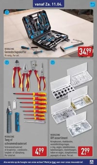Tang of schroevendraaierset aanbieding bij Aldi – geldig van 10.04.2026 t/m 12.04.2026