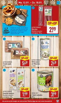 ALPEN SCHMAUS Worsten aanbieding bij Aldi – geldig van 12.01.2026 t/m 18.01.2026