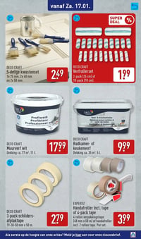 DECO CRAFT Verfrollerset aanbieding bij Aldi – geldig van 12.01.2026 t/m 18.01.2026