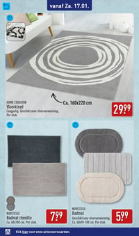 HOME CREATION Vloerkleed aanbieding bij Aldi – geldig van 12.01.2026 t/m 18.01.2026
