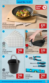 CROFTON 6-pack placemats aanbieding bij Aldi – geldig van 14.01.2026 t/m 18.01.2026