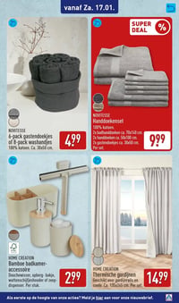 HOME CREATION Bamboe badkamer-accessoire aanbieding bij Aldi – geldig van 12.01.2026 t/m 18.01.2026