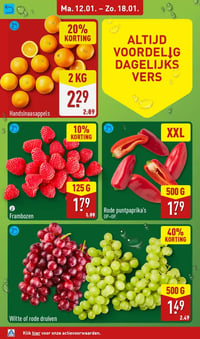 Frambozen aanbieding bij Aldi – geldig van 12.01.2026 t/m 18.01.2026