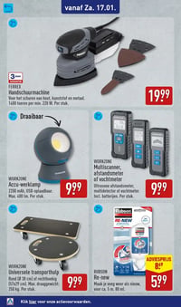 WORKZONE Accu-werklamp aanbieding bij Aldi – geldig van 12.01.2026 t/m 18.01.2026