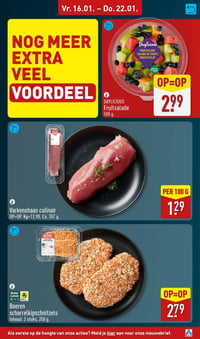 Boeren scharrelkipschnitzels aanbieding bij Aldi – geldig van 16.01.2026 t/m 22.01.2026