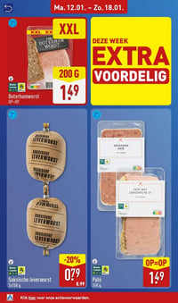Saksische leverworst aanbieding bij Aldi – geldig van 12.01.2026 t/m 18.01.2026