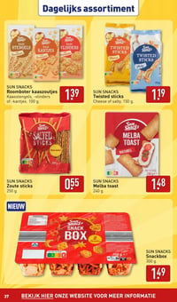 SUN SNACKS Snackbox aanbieding bij Aldi – geldig van 15.12.2025 t/m 21.12.2025