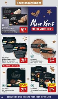 GOURMET Cheesecake cookie butter of pistache aanbieding bij Aldi – geldig van 15.12.2025 t/m 21.12.2025