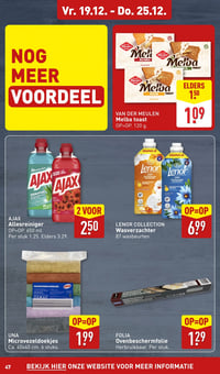 UNA Microvezeldoekjes aanbieding bij Aldi – geldig van 15.12.2025 t/m 21.12.2025