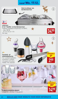 joie Cocktail- of wijntoebehoren aanbieding bij Aldi – geldig van 15.12.2025 t/m 21.12.2025