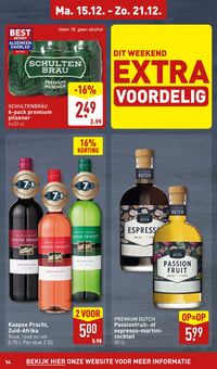 PREMIUM DUTCH Passionfruit- of espresso-martini-cocktail aanbieding bij Aldi – geldig van 15.12.2025 t/m 21.12.2025