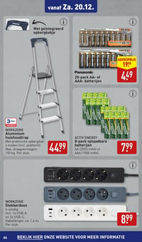 WORKZONE Stekkerdoos aanbieding bij Aldi – geldig van 15.12.2025 t/m 21.12.2025