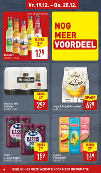 6-pack Tripel Karmeliet aanbieding bij Aldi – geldig van 19.12.2025 t/m 25.12.2025