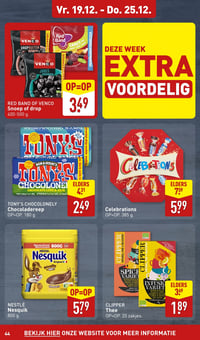 TONY'S CHOCOLONELY Chocoladereep aanbieding bij Aldi – geldig van 15.12.2025 t/m 21.12.2025
