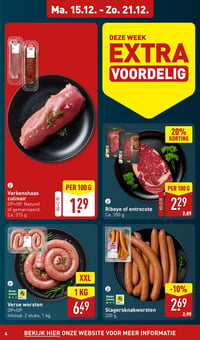 Verse worsten aanbieding bij Aldi – geldig van 10.12.2025 t/m 16.12.2025